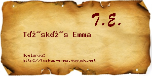 Tüskés Emma névjegykártya